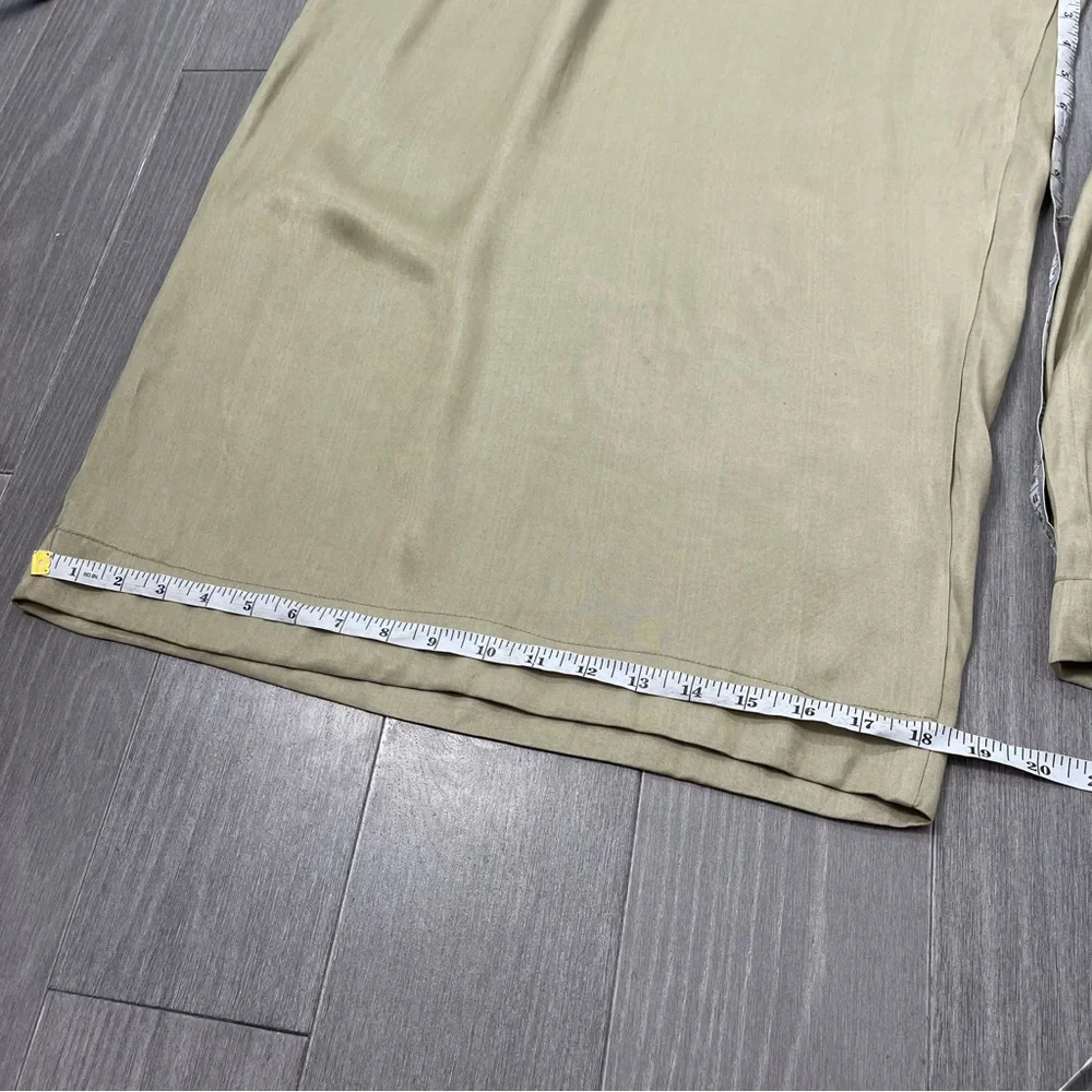 Free People x Brenda Knight Lace Pleated Decorated Wide Leg Overalls Jumpsuit M - Picture 16 of 16